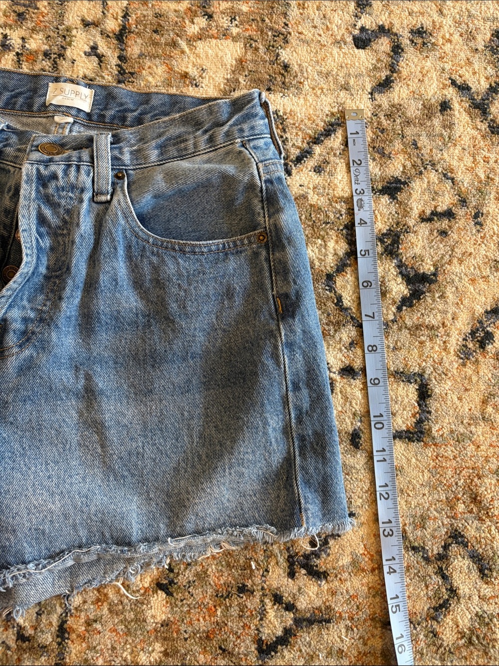Z Supply High Rise Button-Fly Denim Jeans - Picture 7 of 8